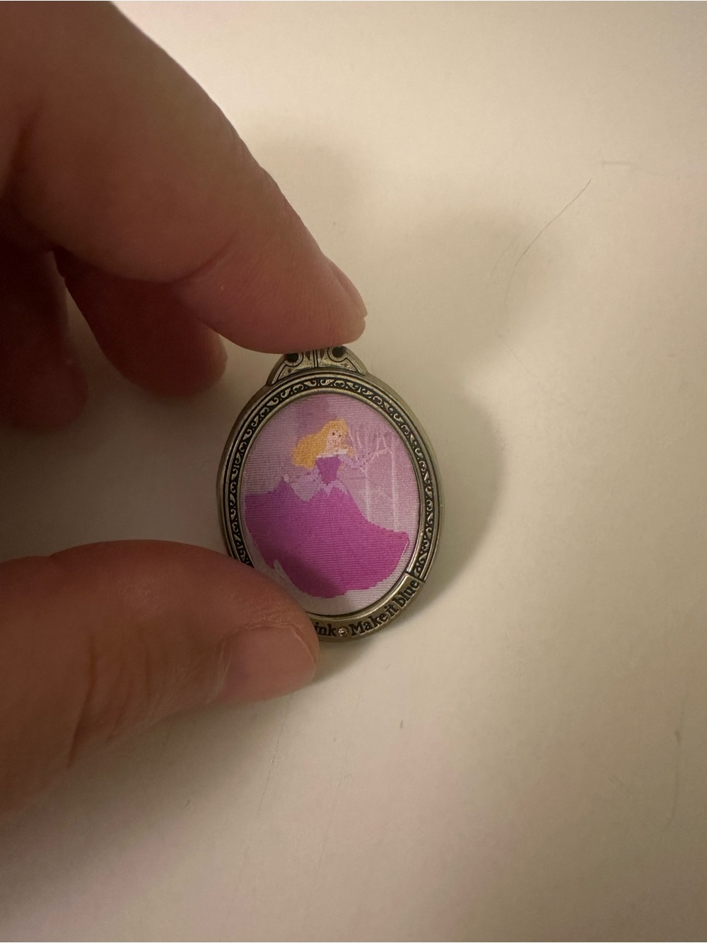Disney Sleeping Beauty Princess Pendant - Make it Blue & Pink Pin ✨